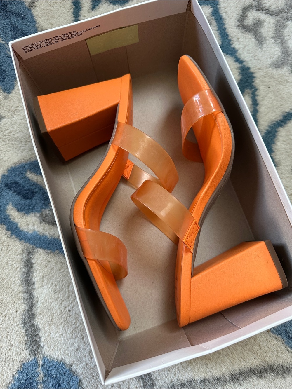 A New Day Deanna Heels Mango Orange